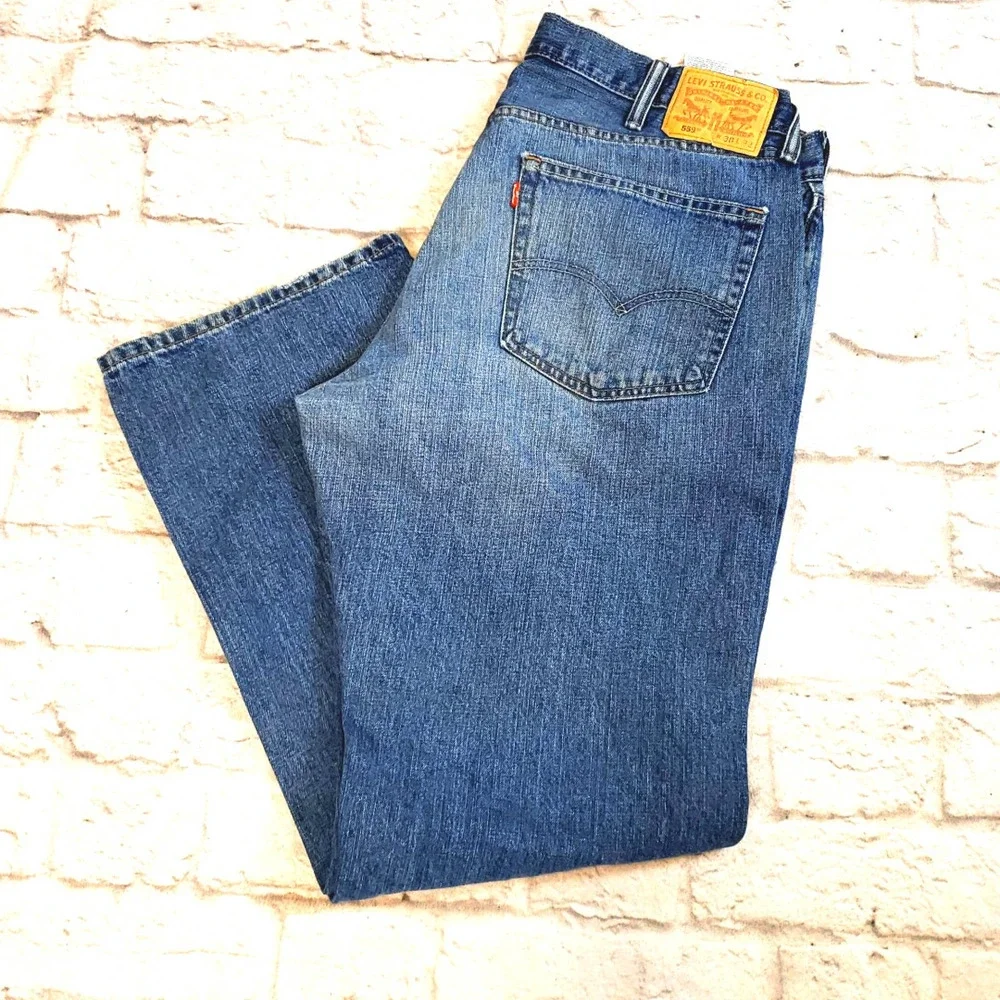 Levi’s 559 Relaxed Straight Jeans Men’s Size 38 Blue 100% Cotton Denim